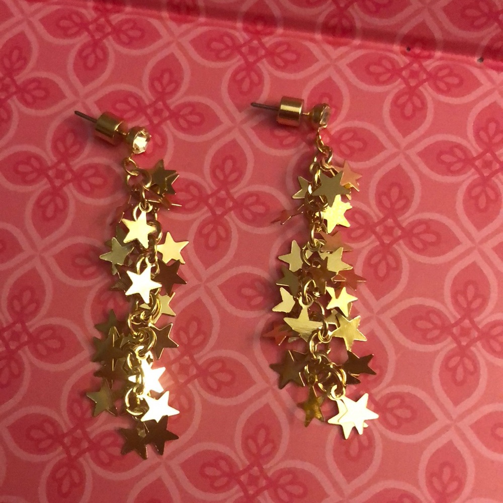 Betsey Johnson star dangle earrings